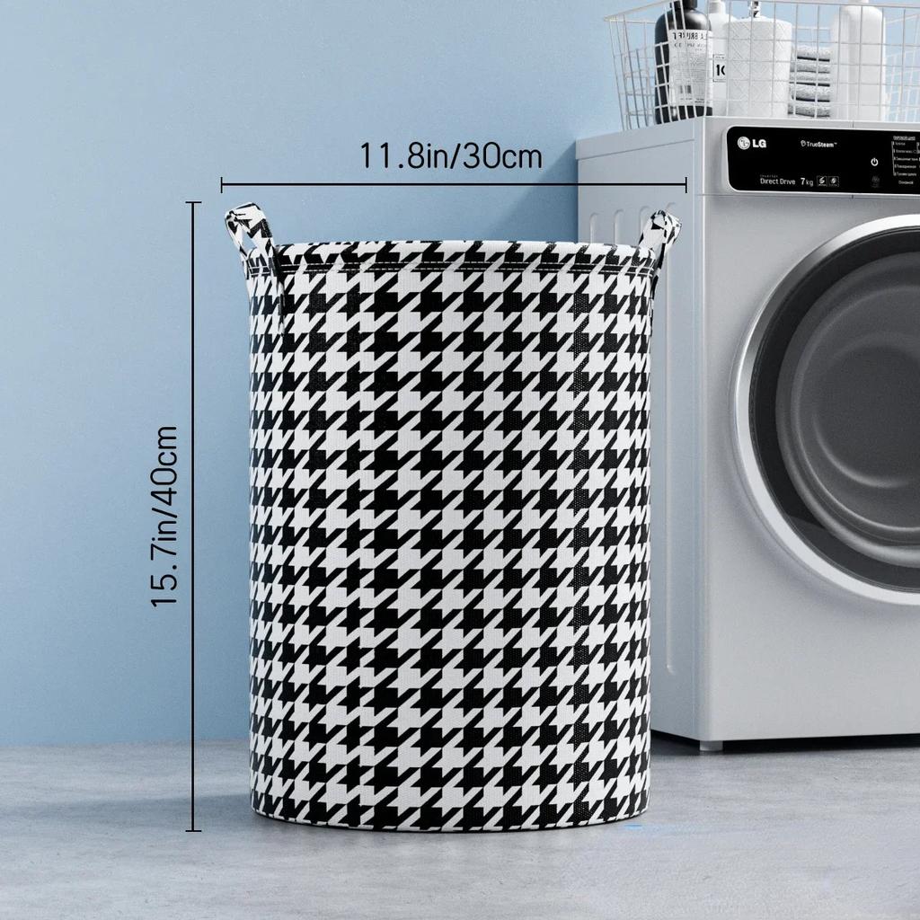 Foldable Round Clothes Laundry Basket Child Toys Dirty Clothes Household Storage Box Cotton Waterproof Large Capacity Organizer