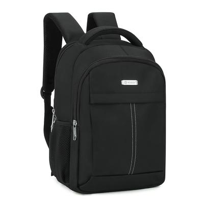 Men's Double Shoulder Business Bag Multifunctional Waterproof Laptop Backpack Simple Shoulders Bag Large Capacity Black Travel Bag