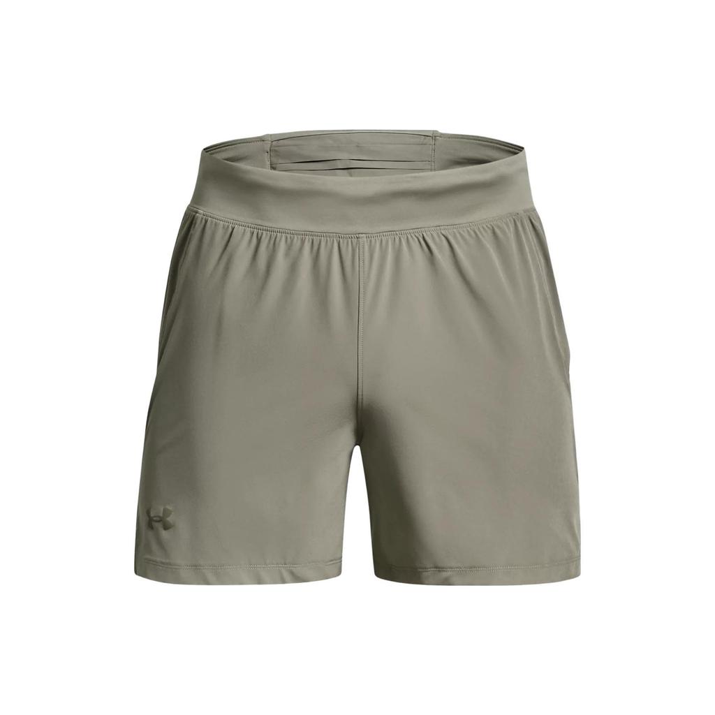 Under Armour Launch Logo Print Solid Color Sports Shorts Men Shorts Camo-Green 1376509-504
