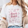 Personalized Beach Trip T-Shirt, Custom Beach Babes Shirt, Bestie Weekend Apparel, Bach Party Outfit, Cute Galentines Day Gift, Beach Top