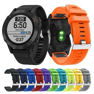 22 mm rýchloupínací silikónový remienok pre inteligentné hodinky Garmin Fenix ​​5 6 7 pre Garmin Instinct 2 Forerunner 935 945