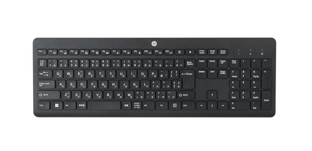 HP 230 Wireless Keyboard (Model Number: 3L1E7AA#ABJ) with Japanese Layout and JP Layout, Compatible with Mac, Windows PC, and MacBook