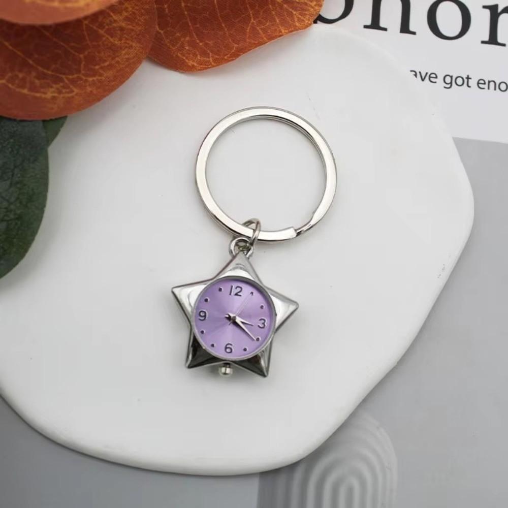Star Design Pocket Watch Pendant Retro Style Pocket Watch Gift Keychain Ornaments Gift Giving