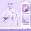 Xiaolumili Cute Cartoon Children Transparent Panda Poncho Primary School Baby Children Rain Gear Raincoat Summer