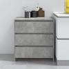 809750 vidaXL Buffet Concrete Grey 70x41x75 Cm Engineered Wood