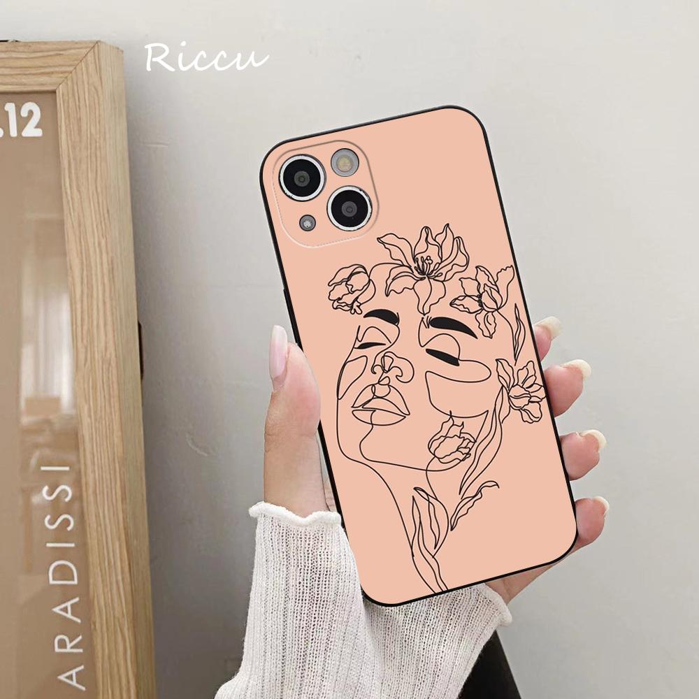 FOR IPhone 14 Beautiful Body Line Art Soft Case for Iphone 14 11 12Pro 8 7 Plus X 13Pro MAX SE2020 XR XS Covers
