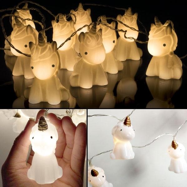 Buy Unicorn LED String Lights 1.5M Battery Powered Halloween Christmas