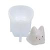 Cat Bear Milk Pudding Silicone Mold Halloween Jelly Bowl Cake, White Cold Ice Powder Mold For Cake Decoration, Cake Accesso U9E6