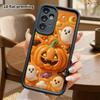 Phone case: 2D flat, suitable for Samsung Galaxy A34 A35 M05 M06 S20 S22 S21 FE Plus 5G protective case, pumpkin ghost, perfect Christmas and Hallowee