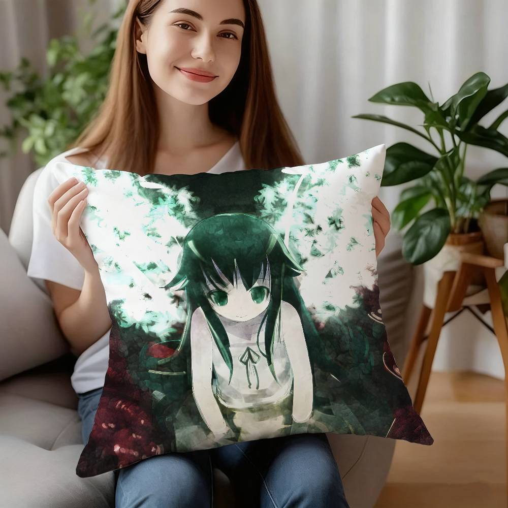 Saya No Uta Das Lied von Saya Kissenbezug Plüschstoff Weicher Kissenbezug Beidseitig bedruckt Kissenbezug Haushaltsgeschenke