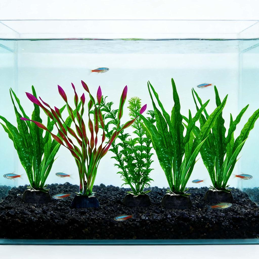 1pc Realistic Artificial Water Grass 18cm 7.08inch Aquarium Decor- Simulated Plant Decoration Ornament