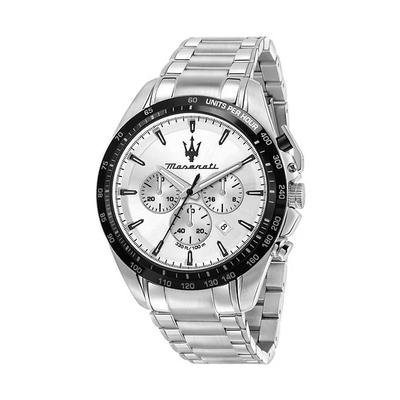 Traguardo Chronographe Acier Inoxydable Cadran Noir Quartz R8873612049 100M Montre Homme