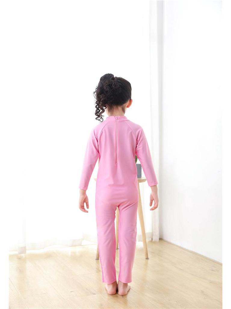 Barns tecknad långärmad baddräkt - Unisex en del strand- och surfkläder, Storlekar S/M/L