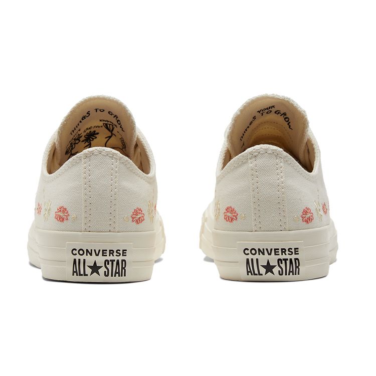 Converse Chuck Taylor All Star Ox Embroidered Floral White Womens A01595C