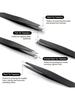 4 Pack High Quality Eyebrow Tweezers Colored Eyebrow Fine Hair Plucker Stainless Steel Angled Eyebrow Tweezers (With Box)