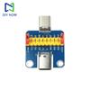 USB 3.1 Type‑C Male To Female Breakout Board 2.54mm Pin Header USB‑C Test Module For Hardware Circuit Debug Signal Verification