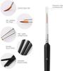 10Pcs Miniature Paint Brushes Detail Fine Tip Paint Brushes Set with Ergonomic Handle Suitable for Acrylic Painting Oil Watercoloring Face Nai