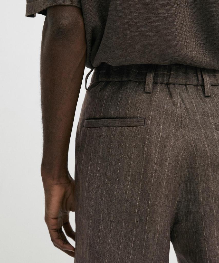 Masimodutti Linen Striped Pants