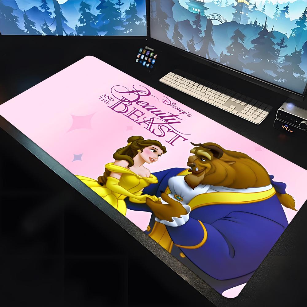 Disney Beauty And The Beast Belle Princess Mouse Pad large keyboard desk non-slip rubber gaming mouse pad laptop carpet 600x300