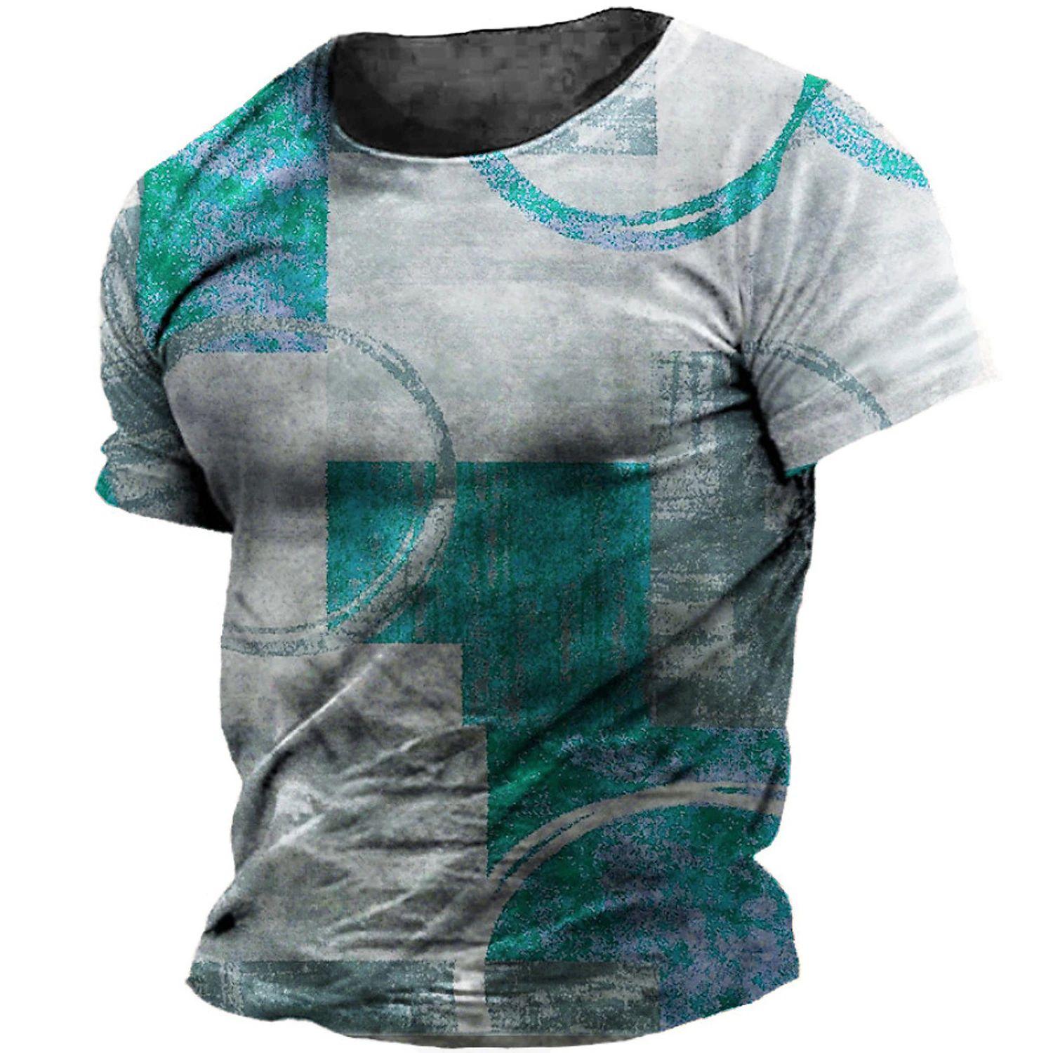 

Винтажный клетчатый принт мужская футболка летняя повседневная толстовка с круглым вырезом свободный джерси короткий рукав дешевые футболки повседневная мужская одежда 6XL