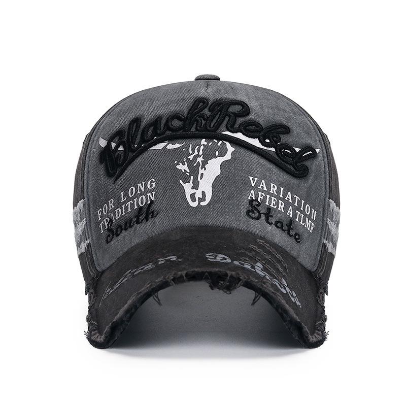 Spring and Autumn Seasons Coated Washed Baseball Cap Five Pieces Adjusting Flash Damaged Old Sun Cap Spot Foreign Trade Cap