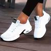 Lightweight Mesh Lace Up Sneakers, Fashion Air Cushion Running Sports Shoes, Women's Footwear