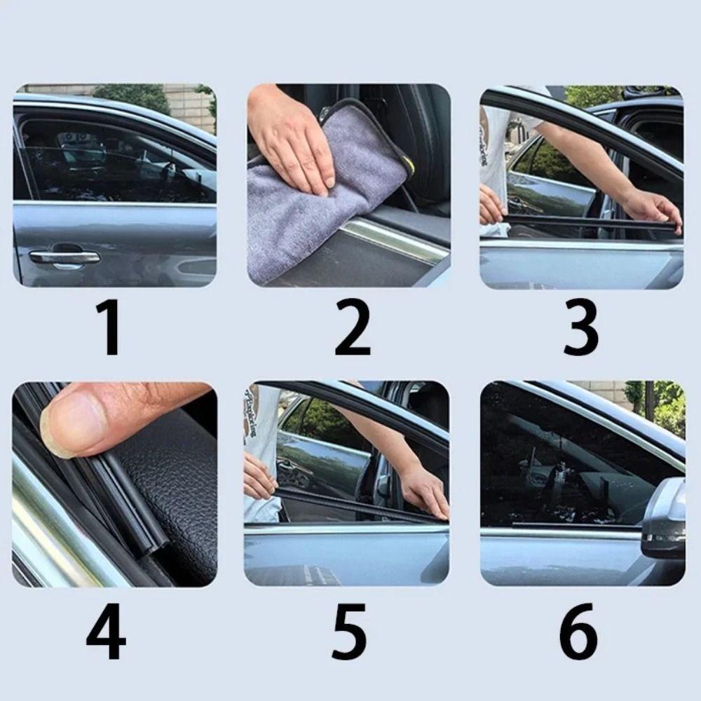 1 Pair Universal Car Side Window Wiper Rubber Window Cleaning Tool New Water Mist Removal Wipers