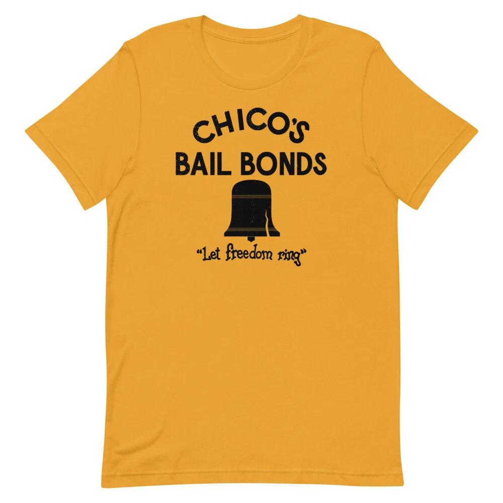 

CHICO S BAIL BONDS Baseball Graphic Tee Shirt Unisex 100% Cotton T-shirt Mens Tees Top 3XL