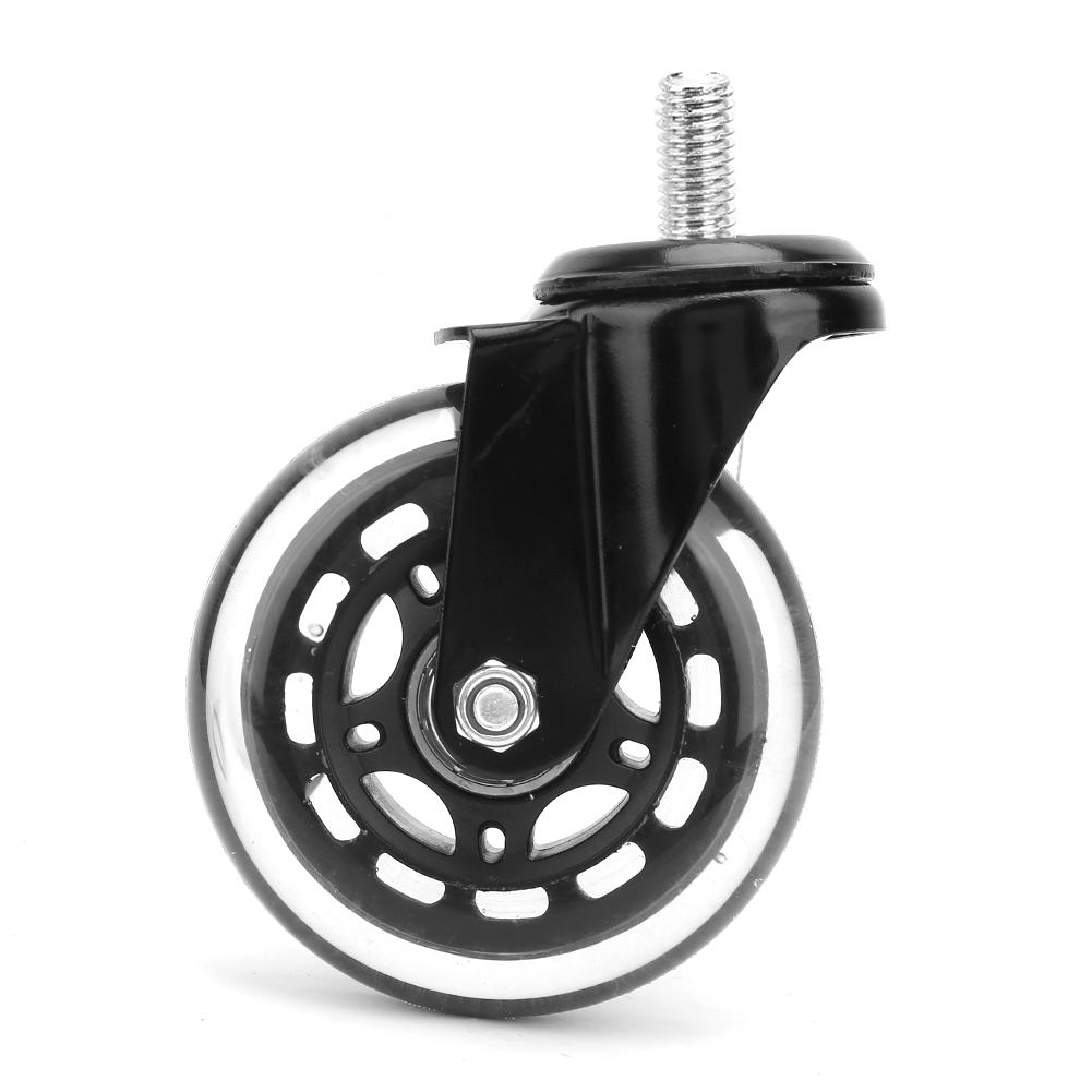 5pcs 3 Inch Swivel Caster Office Chair PU Roller Wheel Furniture Trolley Roller (#1)