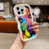 Ae76 Dog Color Doodle Design Art Protective Phone Cases for Samsung S24 Plus S23 Ultra A14 A55 A06 Honor X9b Motorola OnePlus Big Wave TPU Back Cover