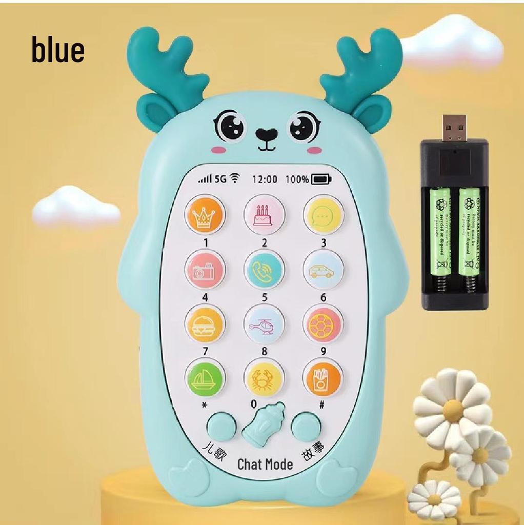Bilingual Baby Mobile Phone & Carrot Teether Music Toy (0-1 Year)