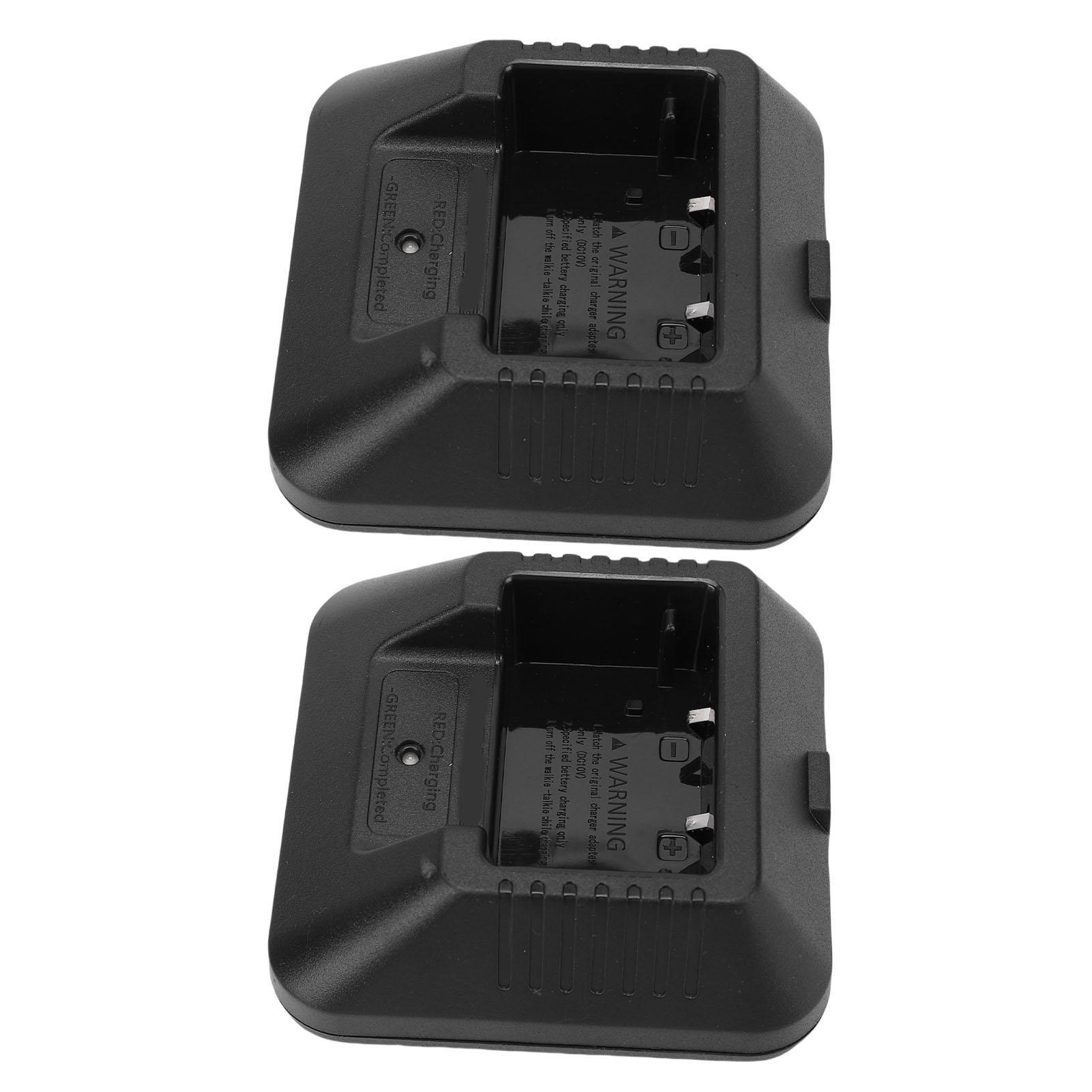 2 csomag rádió töltő alkalmas UV5R Plus UV5RA UV5RB UV5RC UV5RD UV5RE rádióhoz ABS asztali akkumulátortöltő hálózati adapter
