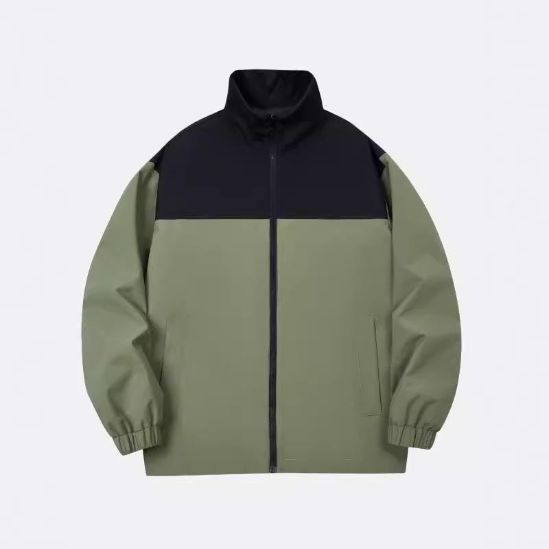 Spring and Autumn Splicing Contrasting Color Stand-up Collar Jacket Men's Jacket Versatile Clothes Casual Couple Jacket