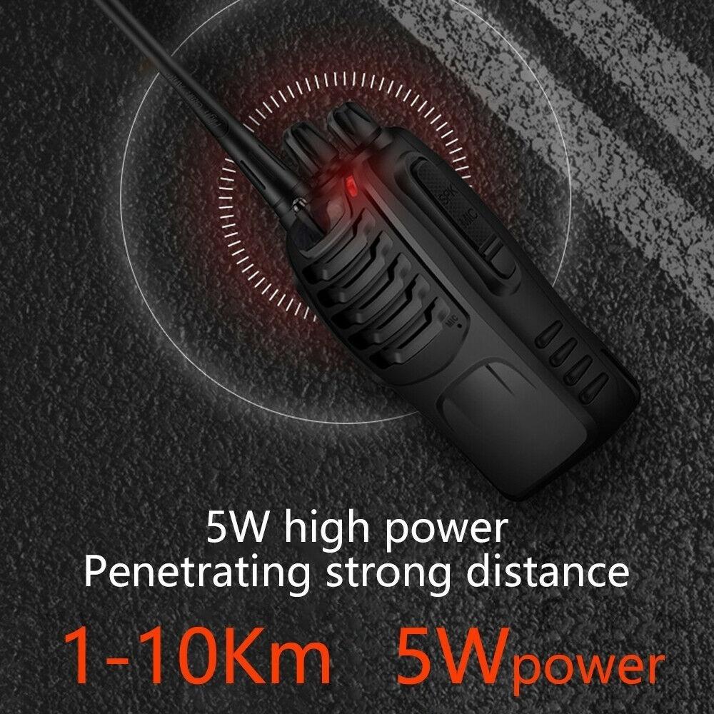 1/2/4 Stück BF-888S Walkie Talkie Radio Zwei-Wege-Radio Walkie Talkie Set Taschenlampe 16 Kanal Tragbarer Transceiver mit Ohrhörer