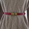 Waist Belt Leather For Summer Fashion Slim Genuine Leather With Buckle Gold