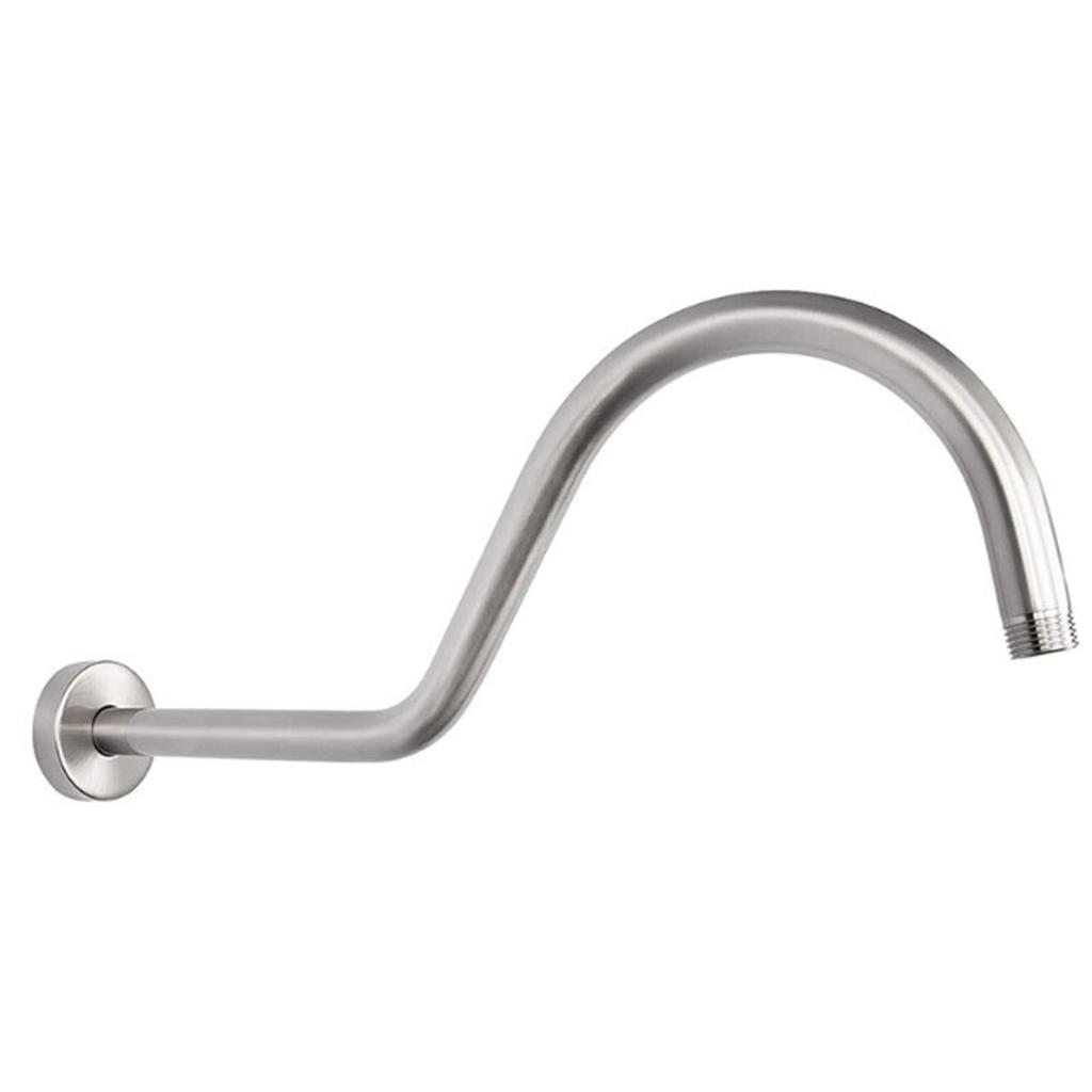 High Arc S Shaped Shower Arm Fashionable Shower Arm Luxury Bathroom Upgrade Steel for Stylish & Rust Frees Bath Space