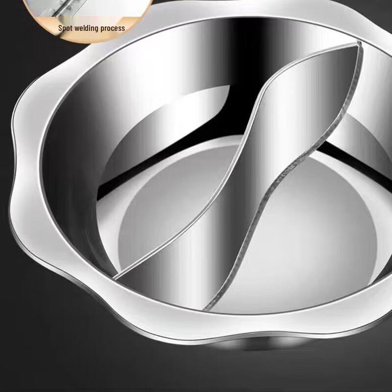 Bingyao Stainless Steel Commercial Octagonal Hotpot 32cm