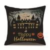 Halloween Linen Pillow Cover Printed Pillow Supply Cushion Cover