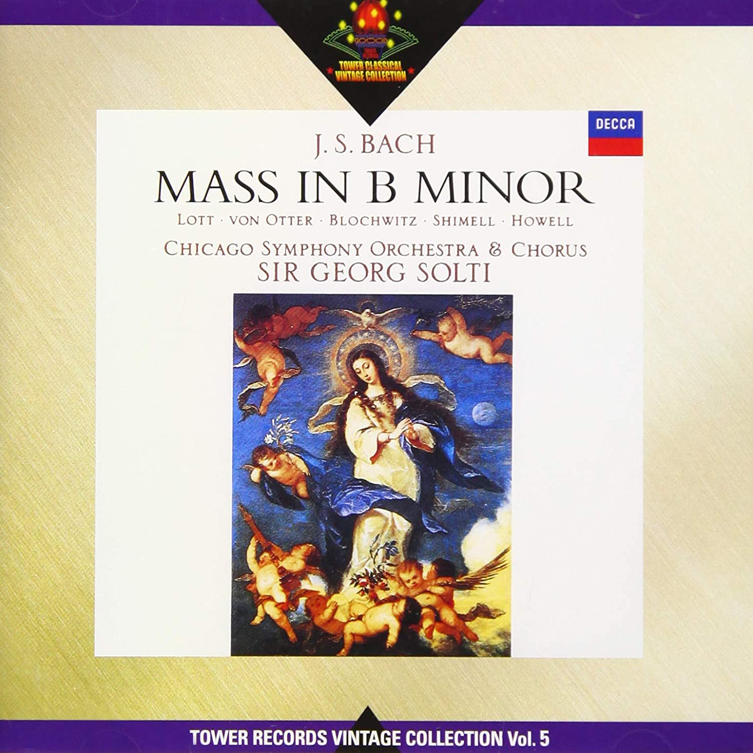 

CD SOLTI (SIR GEORG), LOT (FELICITY), - Bach: Mass PROA1756 Japan Classical Used