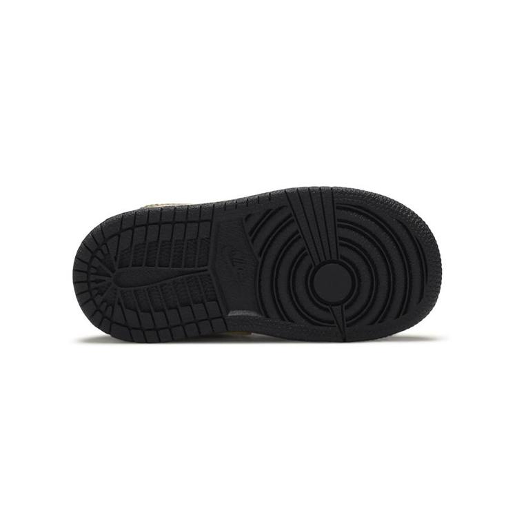 Jordan 1 Mid Patent Black White Gold TD BQ6933-007