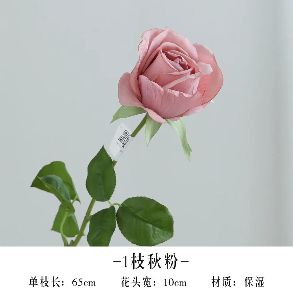 5Pcs/lot Moisturizing Rose Real Touch Artificial Flowers Wedding Decor Realistic Roses Flowers Home Room Decoration Party Floral