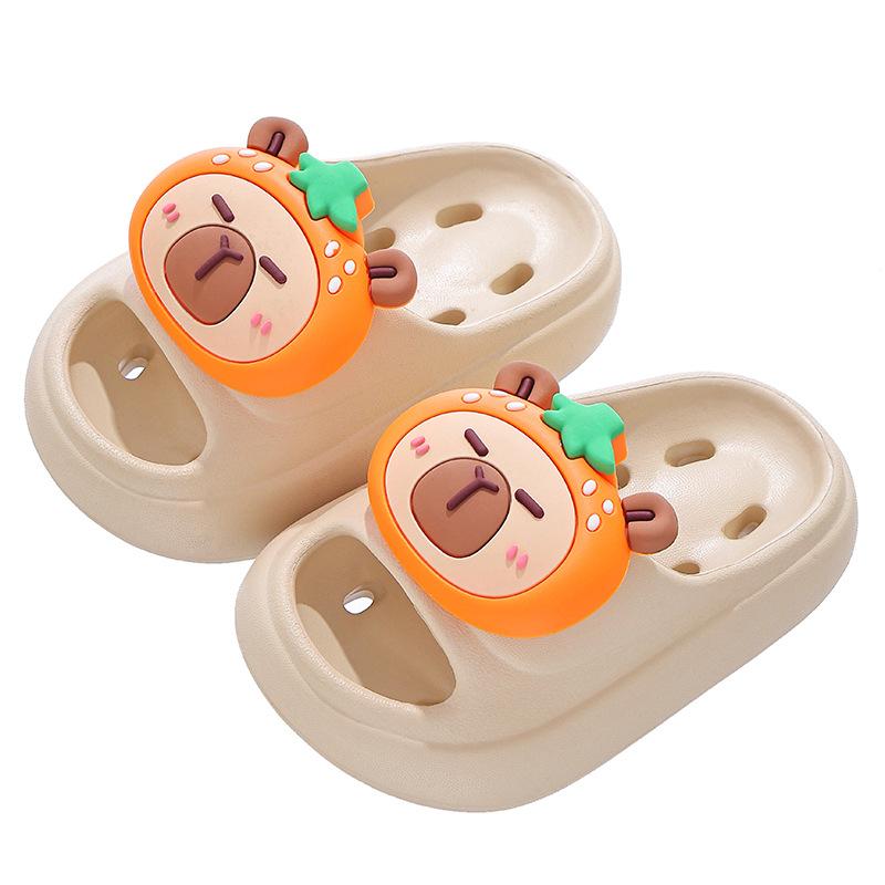 Summer Children's Water-Resistant Sandals Boys and Girls Non-Slip Soft Cushioning Parent-Child Quick-Dry Kids Bath Sandals