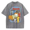 Unisex Let'S Call The Exorcist Funny Washed Retro T-Shirt Fashion Clothing Cotton Tops Fashion Summer Tee Shirt Oversized Tshirt