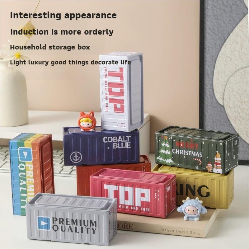 Vintage Industrial Style Container Storage Box Decoration Desktop Personalized Storage Tank