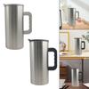 Stainless Steel Jug with Lid And Handle, Versatile, Easy-to-clean Portable Kettle, Beverage Container for Hotel And Home