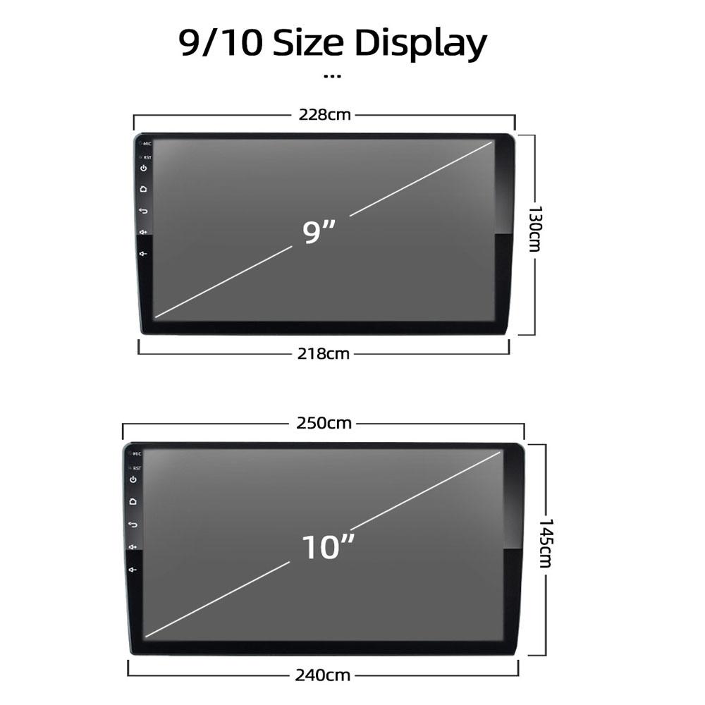 2 Din Android 7 9 10 Cal samochodowy multimedialny odtwarzacz wideo 2DIN radio stereo GPS dla styl Tesla Nissan Hyundai Kia Toyota Honda
