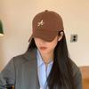 Solid Color Fashion Baseball Cap Women Men Letter  Embroidery Curved Sun Visor Casual Summer Unisex Adjustable Peaked Hat