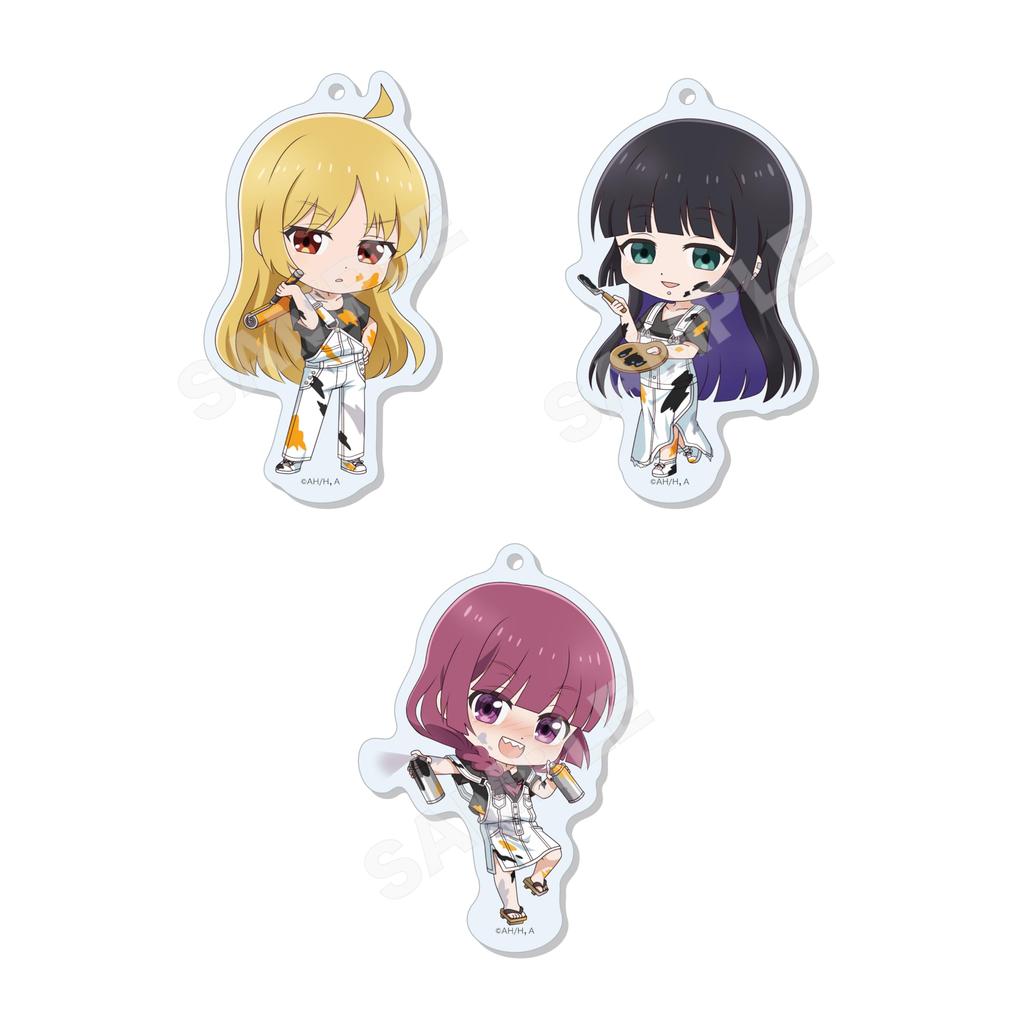 Anime "Bocchi the Rock!" Round Stand Keychains, 3rd Edition, Box of 7