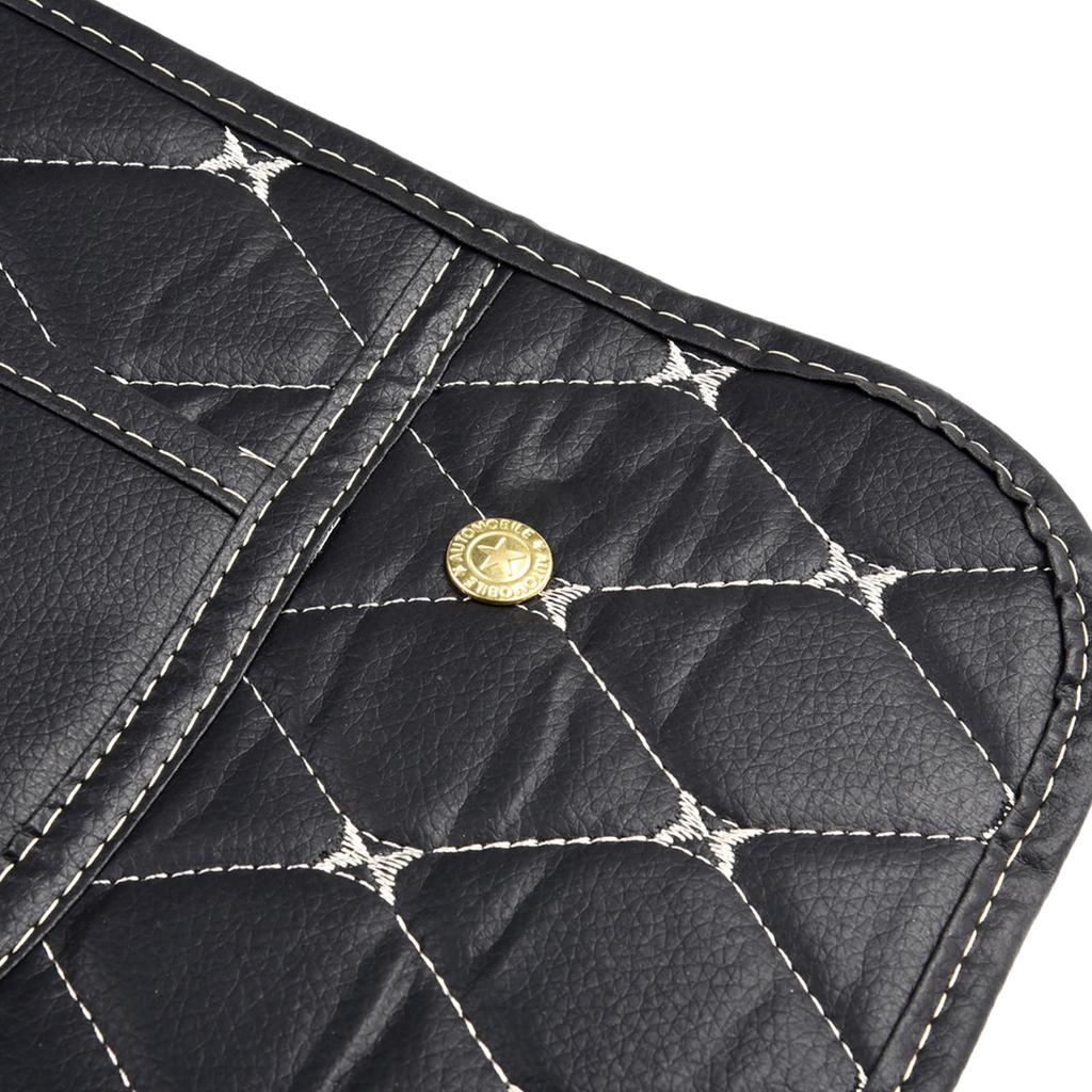 Back Seats Half Scratch And Wear Resistance Storage Design Waterpro Back Seats PU Leather Cover Back Seats White Line