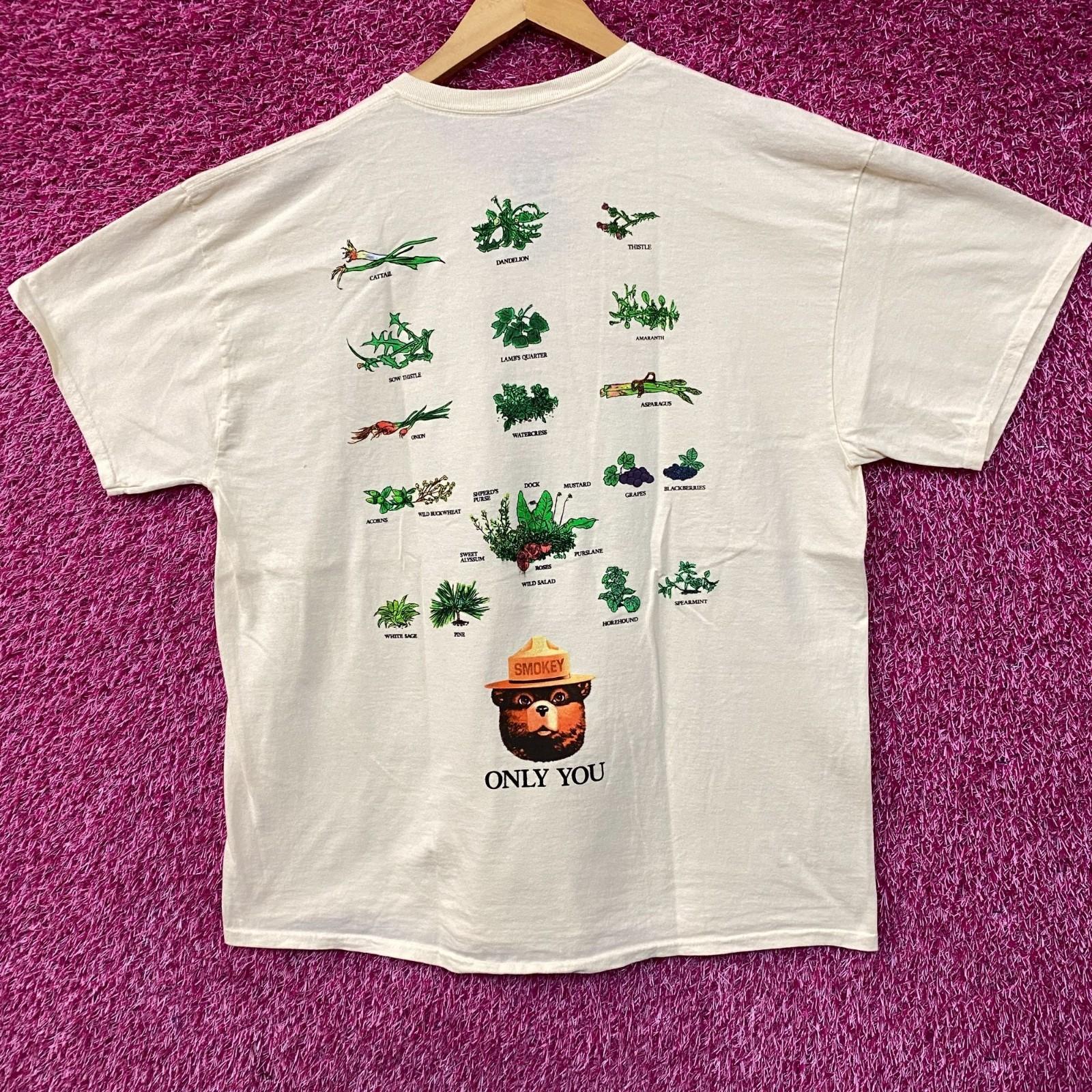 Smokey The Bear The Tree Almanac T-shirt M